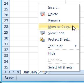 Select the worksheets you want to delete. 2. Right-click one of the selected worksheets.