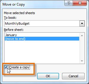 Deleting a worksheet To Copy a Worksheet: 1. Right-click the worksheet you want to copy.
