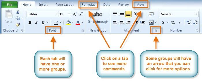 Working with Your Excel Environment The Ribbon and the Quick Access Toolbar are where you will find the commands you need to do common tasks in Excel.