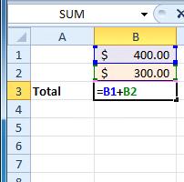 Excel 2010 Creating Simple Formulas Introduction Excel can be used to calculate numerical information.