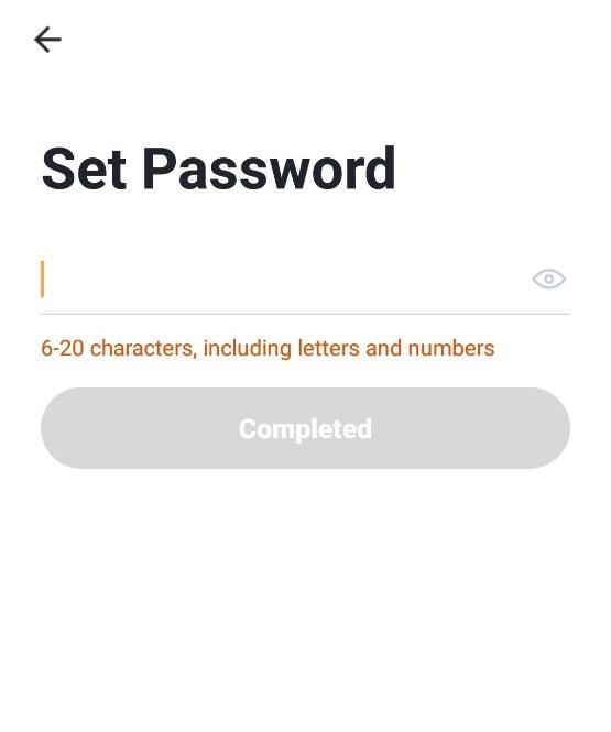 STEP 5 STEP 7 Nearly there. All you need to do now is set a password for registration.