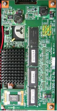 7 MFlops/W L1=128KB(I)+64KB(D) L2=1MB(D) 512 MB DDR-266 1 MB PCI-X (64 bit, 66 MHz) Table 1. Processor Card Specification (a) First Version (b) Second Version Figure 2.