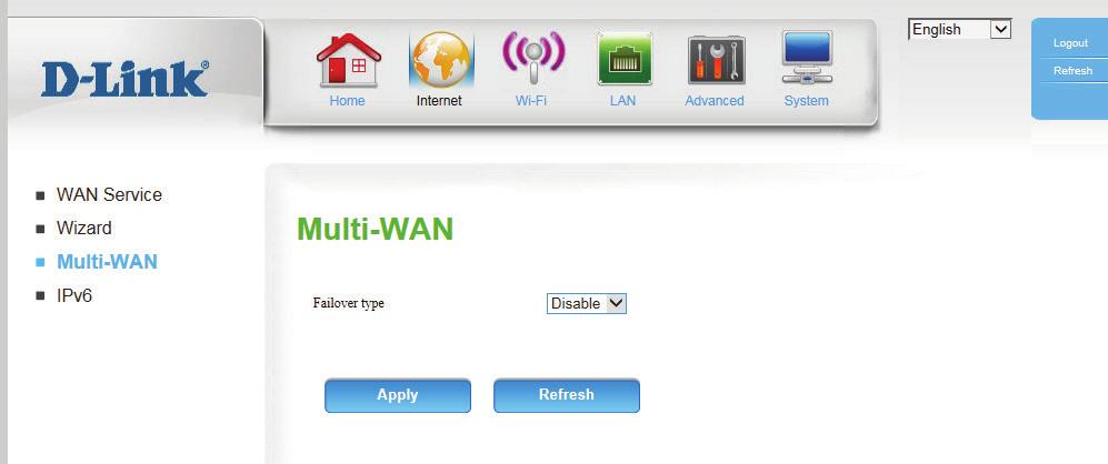 Multi-WAN The DWR-961 s multi-wan feature allows you to set your router to automatically switch to a secondary Internet connection if your primary Internet connection is lost.