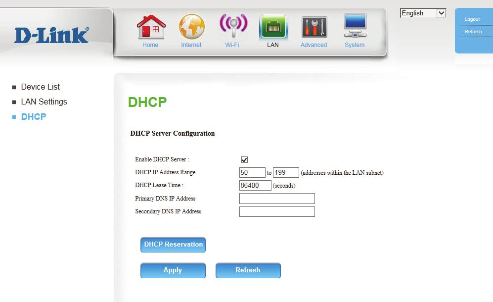 DHCP The DWR-961 has a built-in DHCP (Dynamic Host Control Protocol) server. The DHCP server assigns IP addresses to devices on the network that request them.