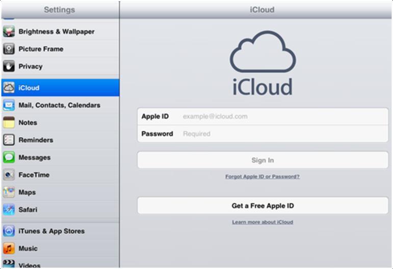 Go to Settings then click on "icloud" on the lefthand side