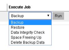 If this is the first time you start the user account, you may need to generate a backup set first.