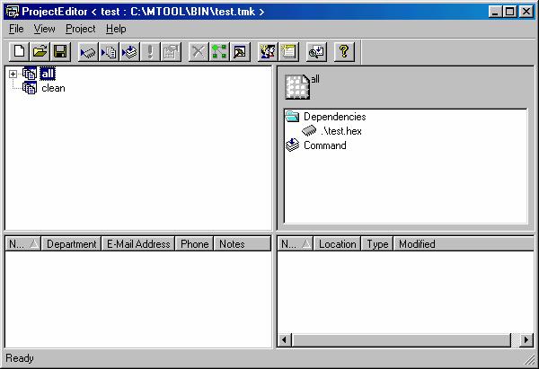 Figure 4-6 Screen of New Project Step-Finish 9)Open a project editor.