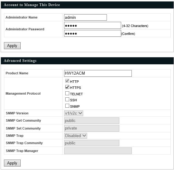 Account to Manage This Device Administrator Name Set the access point s administrator name.