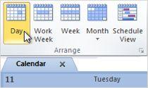 Customize your Calendar view Outlook: Select your view Google Calendar: Change your calendar view In Calendar, at the top, choose a view, such as Day, Week, Month, Year, Custom, or Schedule.