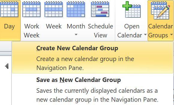 Collaborate Outlook: Create a new calendar group Calendar: Add calendars You can create new calendars for teams and projects. On the left, next to Add calendar, click More. Click New calendar. 3.