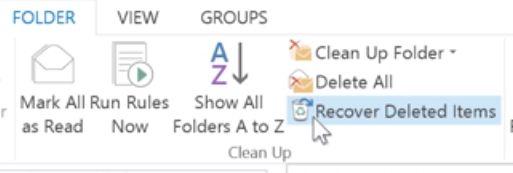 Productivity tips Calendar: Restore deleted events Outlook: Restore deleted item To find a deleted event: In Calendar, at the top, click Settings > Trash.