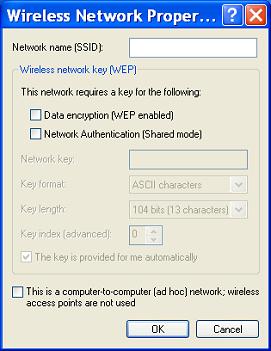 Network Connections To set up a computer-to-computer (ad-hoc) network 1 Insert a Wireless LAN PC Card into the PC Card slot. See Inserting PC Cards for more information.