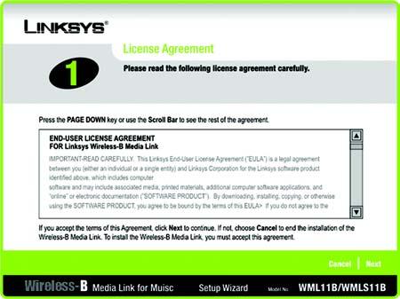 3. Read the License Agreement, and click Next if you accept the Agreement.