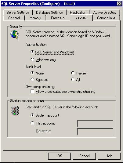 Cisco Interaction Manager Installation Guide 4. In the SQL Server Properties window, go to the Security tab. 5. Verify that the SQL Server authentication mode is set to SQL Server and Windows.