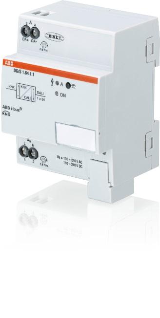 Device technology 2 Device technology 2CDC071006S0016 2CDC071007S0016 The KNX ABB i-bus DALI Gateway Basic DG/S x.64.1.1 is a KNX modular installation device (MDRC) in Pro M design for installation in the distribution board on a 35 mm mounting rail.