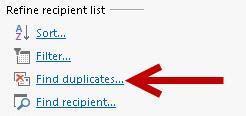 D. To filter out duplicate data in your contacts (e.g.