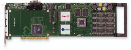 TPE3 PowerPC 750/PowerPC 7400 PCI Board Aimed at high performance, embedded applications, the TPE3 is a high performance processor module based on the latest PowerPC 750 and PowerPC 7400 processors