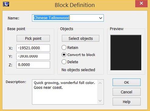 The BLOCK command itself takes a group of entities and combines them to make a single entity The BLOCKS command activates a dialog box to help manage blocks