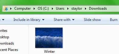 The Chrome browser automatically downloads the file to the Downloads folder on your computer. You can move it to your flash drive.
