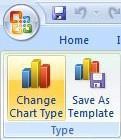 popup menu displayed. Click on the Format Chart Area command.