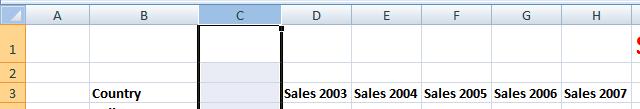 Deleting rows within a worksheet Modifying column
