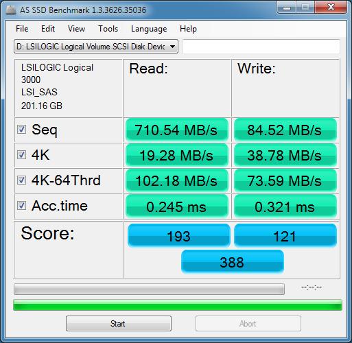 5.3.5 AS SSD BENCHMARK 1.3.3626 The AS SSD Benchmark is almost same