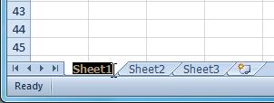Click anywhere outside of the tab. The worksheet is renamed.