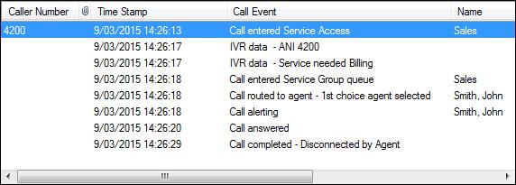 Call Detail Data Generate the Call Records from Report Manager. The data provided in the SendContactCenterData is stored as CDR data and shown in Call Detail Data window as seen in Figure 11.