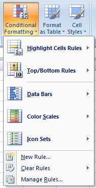 CONDITIONAL FORMATTING TO APPLY CONDITIONAL FORMATTING: Select the cells you would like to format.