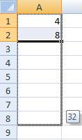 IF YOU HAVE JUST ONE CELL SELECTED, IF YOU CLICK AND DRAG TO FILL DOWN A COLUMN