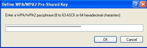 Enter the appropriate passphrase based on organizational requirements and click OK.