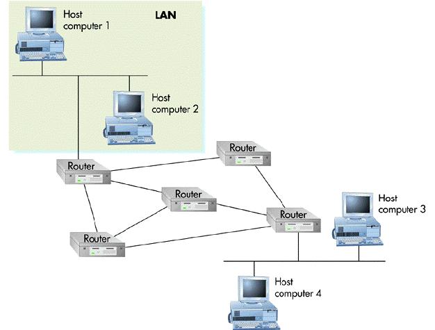 How TCP/IP Works n A router receives the packets and then