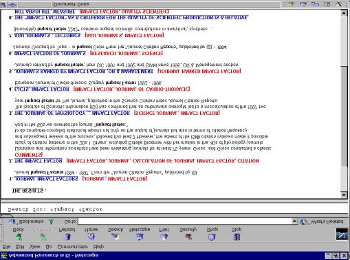Research 4 Snap shot TLCCW interface ( Titles in blue, Common words in red, Lines in context in black, Search terms in bold) 4.
