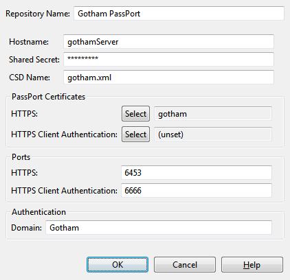 3 Configure API Gateway The following figure shows an example of the completed configuration dialog.
