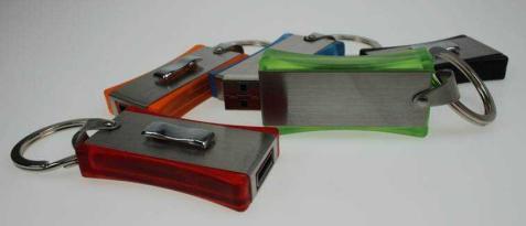 Stamped aluminum and plastic USB drive with colored lining. Available in black. LED indicates power, busy. M1002 SIZE 50 100 250 500 1000 64MB $6.22 $5.72 $5.65 $5.60 $5.55 Item size: 73 x 19.