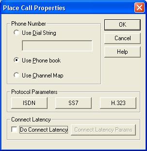 3. Righ-click on the Place Call action to display its properties as shown in Figure 16. Figure 16 Place Call Properties Settings 4.