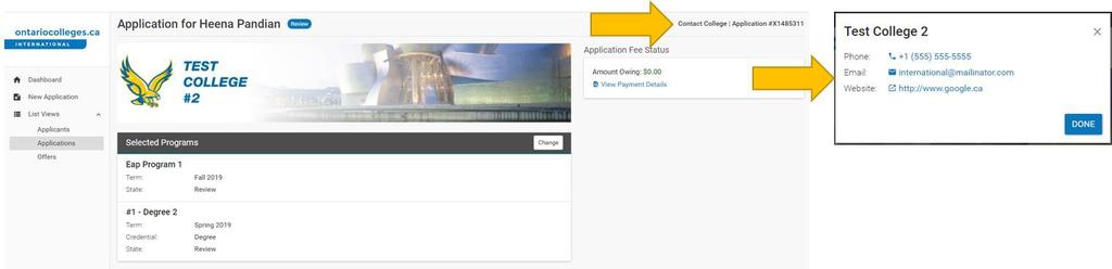 Withdraw or Cancel an Application 1. From the Dashboard view, click the Applications link under List Views on the left. 2.