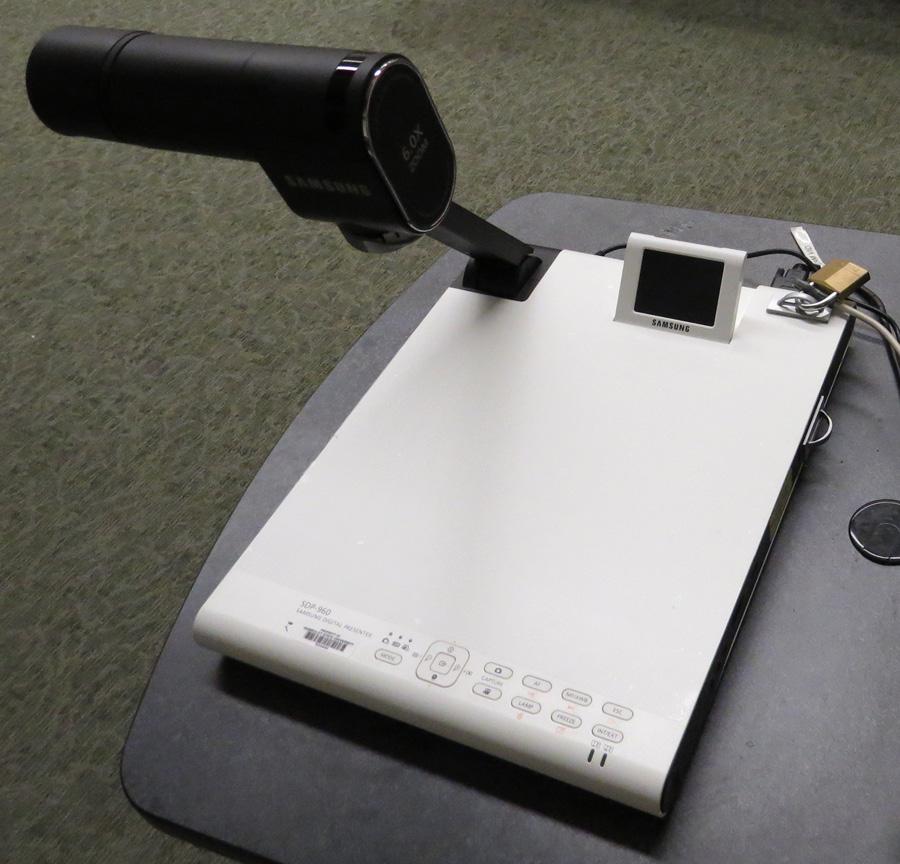 3) Position your content on the bed of the Document Camera.