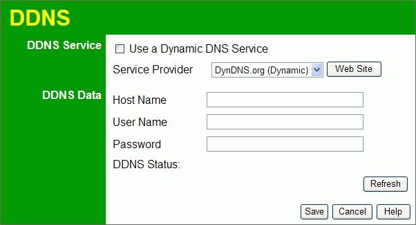 Advanced Features Dynamic DNS (Domain Name Server) This free service is very useful when combined with the Virtual Server feature.