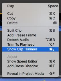 27. To keep your clip length, but change the part of the clip displayed, right click on clip and choose Show Clip