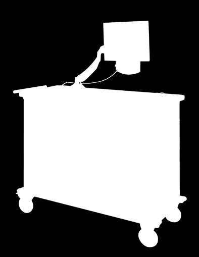 The workstation also includes two locking and two swivel casters for Mobile Computer Station controlled maneuverability when moving from Safely store devices, charging