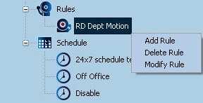 Chapter 6 Configuration Mode TIP: Right click the alarm rule node to show the pop-up menu.