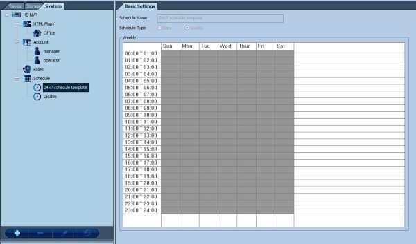 Chapter 6 Configuration Mode 6-3-4 Schedule 6-3-4-1 Brief of the Schedule Configuration The schedule setting will help the user to setup the schedules of actions, such as