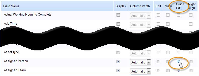 Adding Quick Edit A quick edit view lets staff users change field values without opening the record.