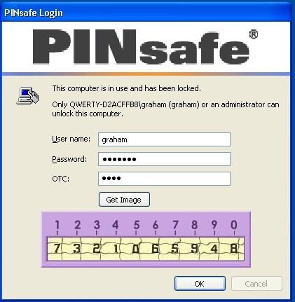 Standard authentication when the PINsafe server cannot be contacted.