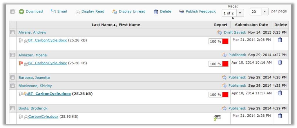 D 2 L Q uickguide: Assessing Dropbox Submissions Overview D2L allows you to view submissions online alongside the grading interface or to download them.