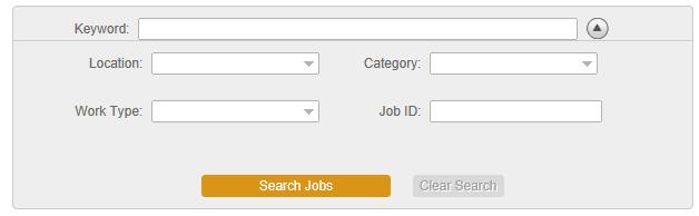 V. Job Listings From here, you can click on the drop-down menus to search by Location, Category, Work Type or Job ID/Requisition.