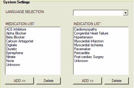 2 boxes. 4. Medication and Indications under System Settings for Medications and Indications a.