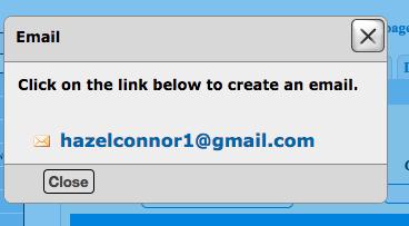When you Click on the Email Address an Email Window will appear and you can type your message and click