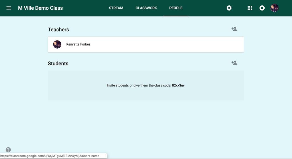Set up/create a class Select Invite Students to enter in their email addresses